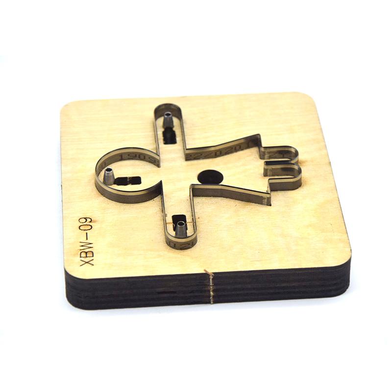 SMVAUON Leather Knife Cutting Die Like Human Key Ring DIY Key Case Pendant Cutter Mold Knife Mould Leather Craft Hand Punch Tool