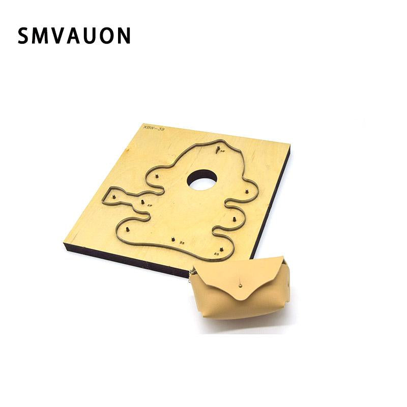 SMVAUON Leather Knife Cutting Die Customized DIY Bag Leather Coin Holder Change Purse Small Wallet Punching Laser Cutter Mold