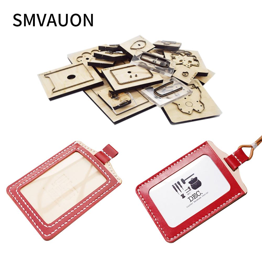 Smvauon Wood Mould Wooden  Cutting Dies Mold Diy 2021 Leather Card Holder  Tag For Die Cutting Machine