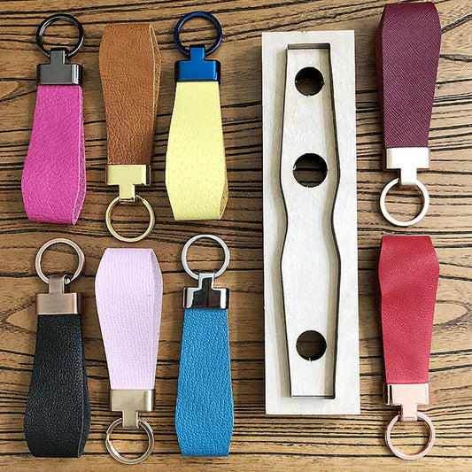 Keychain Cutting Die Japanese Steel Cut Die Leather Making Decor Supplies Dies Template Suitable For Common Die-cutting Machin