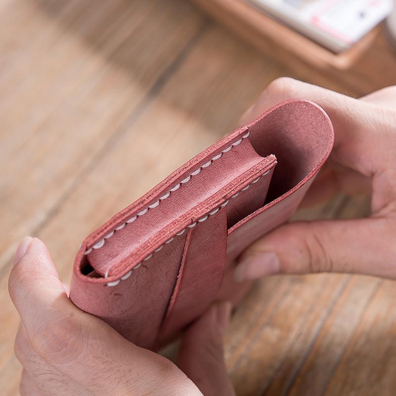 Leather material bag, waxed pickup bag, DIY handmade stitching