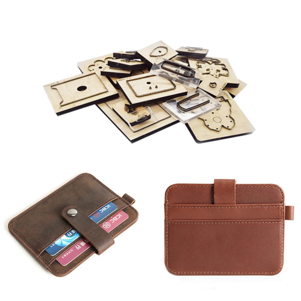 New Wooden Die Cutting Die Leather Dies Cut Multi-layer Card Bag With Buckle Cutting Mold Simple And Stylish