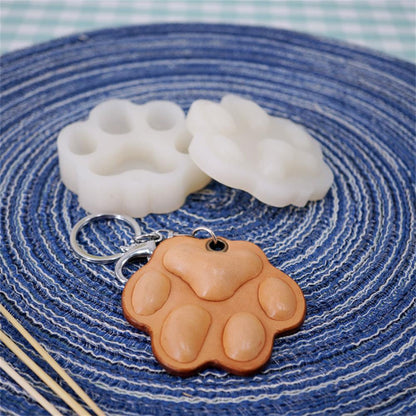 DIY Handmade Leather Goods Silicone Baking Mold Dog Bone Dog Footprint Cake Mold Mould Baking Tool Kitchen Creative