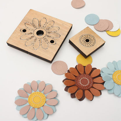 Diy Hand Flower Leather Mold Wooden Cutting Die Making Decor Supplies Dies Template Suitable For Common Die-cutting Machines