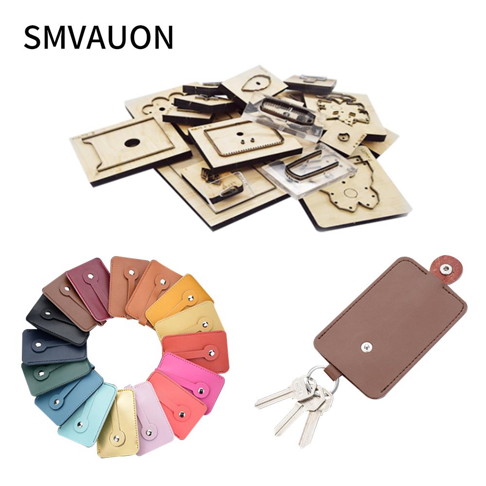 SMVAUON Cutting Dies Leather Knife Cut Die Customized Key Ring DIY Key Case Pendant Making Decor Supplies Dies Template