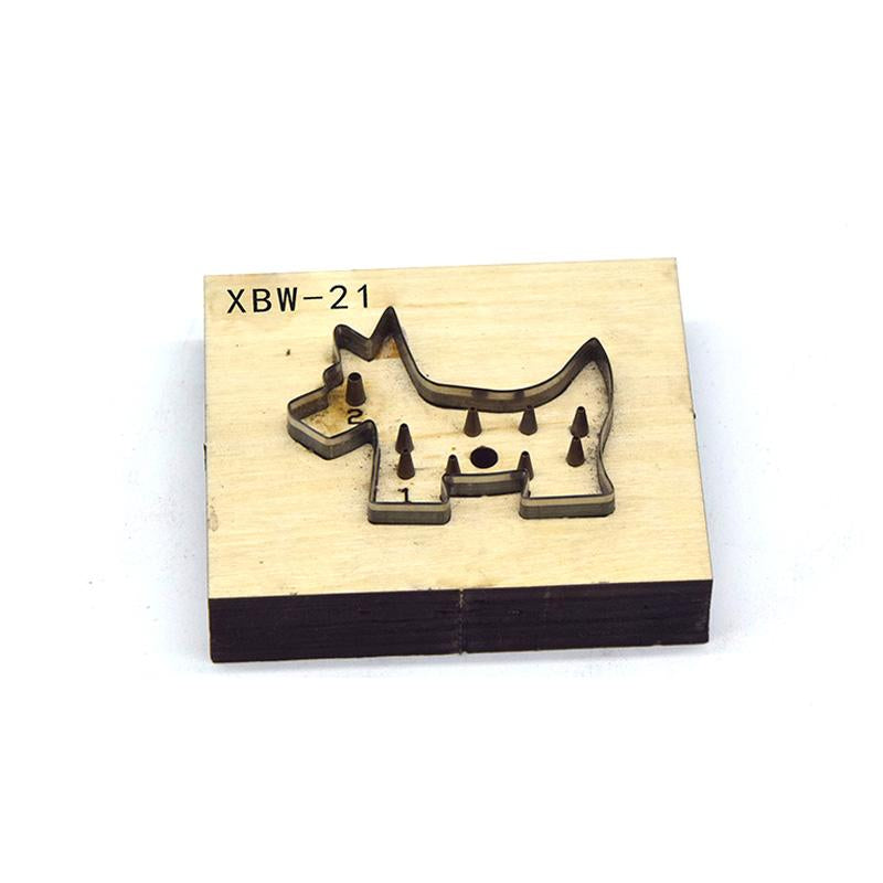 SMVAUON Wooden Mould Cutting Dies For DIY Horse Key Ring Scrapbooking Fun Pendant Leather Cut Mold Knife Mould Hand Punch Tool
