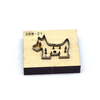 SMVAUON Wooden Mould Cutting Dies For DIY Horse Key Ring Scrapbooking Fun Pendant Leather Cut Mold Knife Mould Hand Punch Tool