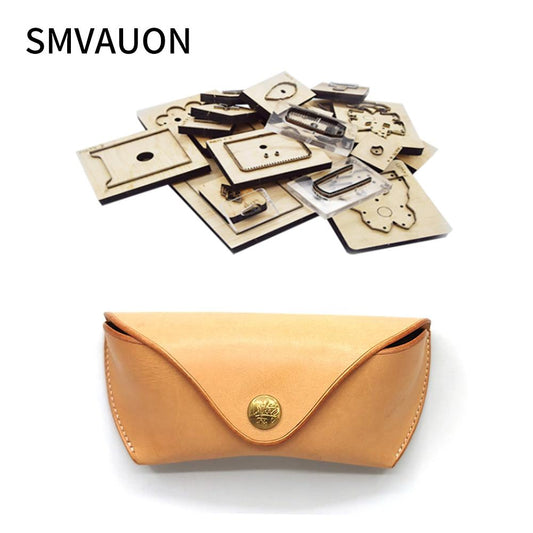 SMVAUON Glasses Holder Fashion Bag Wooden Mold Cutting Diy Steel Mold Glasses Bag Cutting Die Cutter Die For Leather