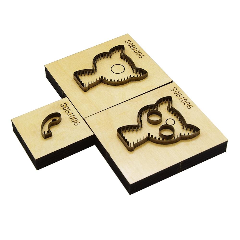 New Key Pendant Wooden Cutting Dies Laser Mold Leather Die Craft DIY Decoration Cutting Mold Suitable For Die Cutting Machine