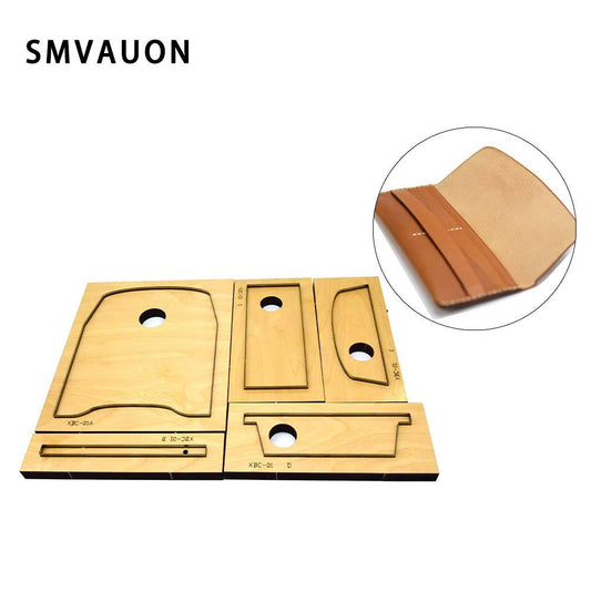 Classic Fashion Long Wallet Cutting Die Punching Steel Card Bag Straight Mold Leather Wallet Cutting Die Wood Mold Tool