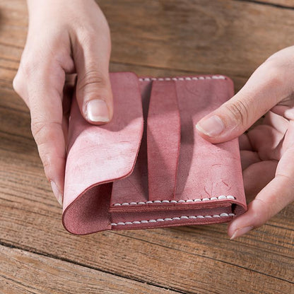 Leather material bag, waxed pickup bag, DIY handmade stitching