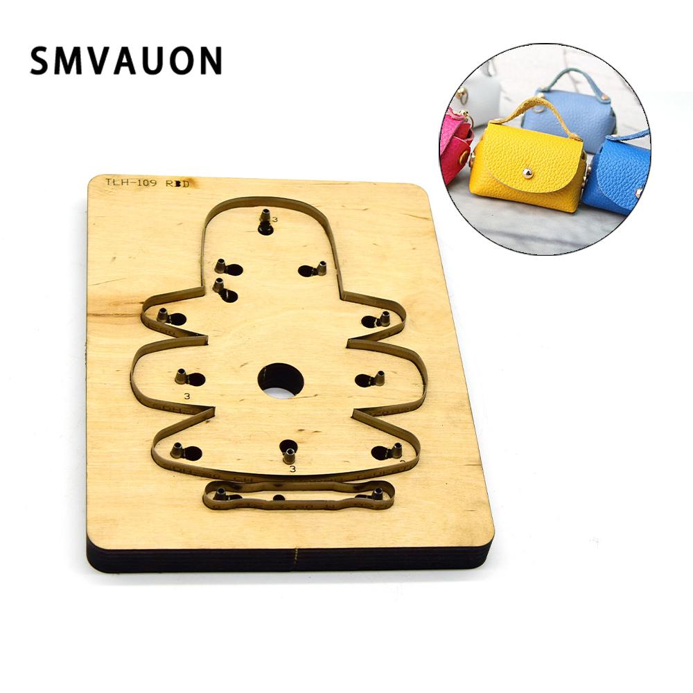 New Cutting Die DIY Coin Purse Craft Wood Mold Handmade Leather Punch Tool Template Suitable For Die Cutting Machine