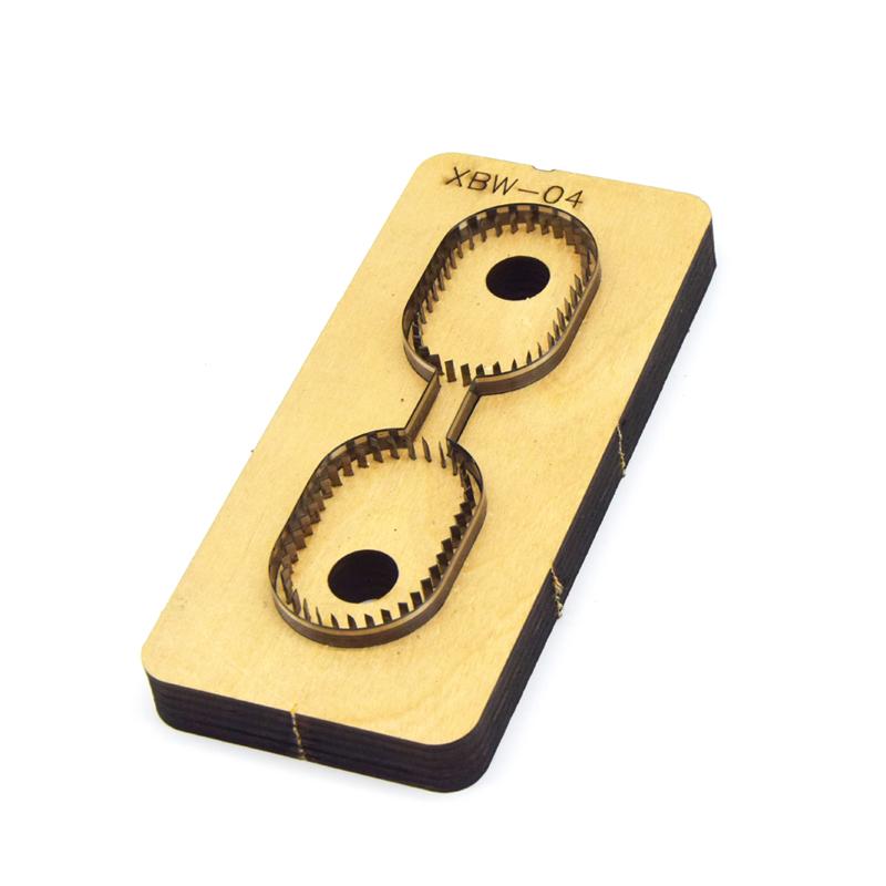 SMVAUON Leather Cutting Dies Bag Accessory Decoration Punching Tool For Key Fob Die Cutting Machine DIY Handicraft Cutter