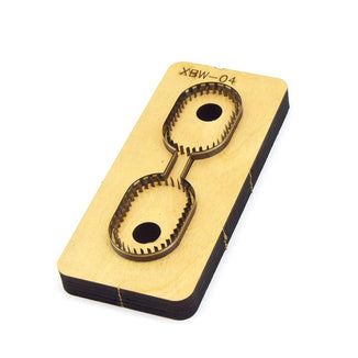 SMVAUON Leather Cutting Dies Bag Accessory Decoration Punching Tool For Key Fob Die Cutting Machine DIY Handicraft Cutter