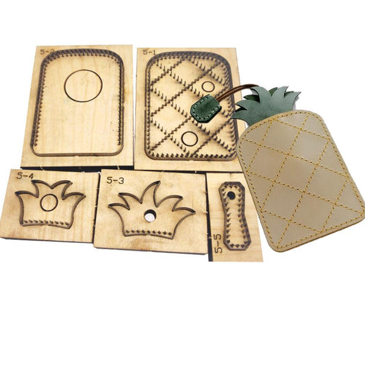 Wood Mold DIY Craft Leather Pineapple Package Laser Knife Mold Handmade Template Suitable For Die Cutting Machine