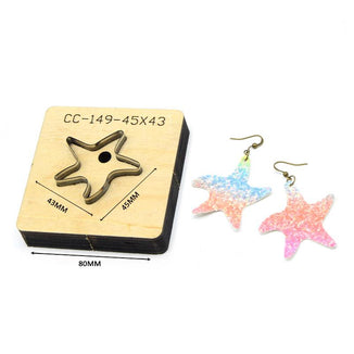 SMVAUON Christmas Earings Cutting Dies New Die Cut Wooden Dies Suitable For Leather Blade Rule Cutter For Diy Leather Crafts