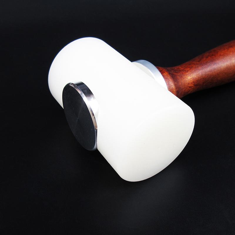 New Handheld Leather Carving Hammer DIY Craft Cowhide Punch Cutting Nylon Hammer Tool with Wood Handle Leather craft Carving