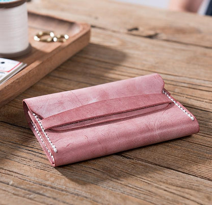 Leather material bag, waxed pickup bag, DIY handmade stitching