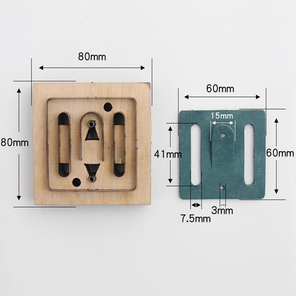 Leather Mold Belt Buckle Belt Buckle Leather Accessories Knife Mould Cutting Knife Mould  Handmade Diy Leather Cutting Template