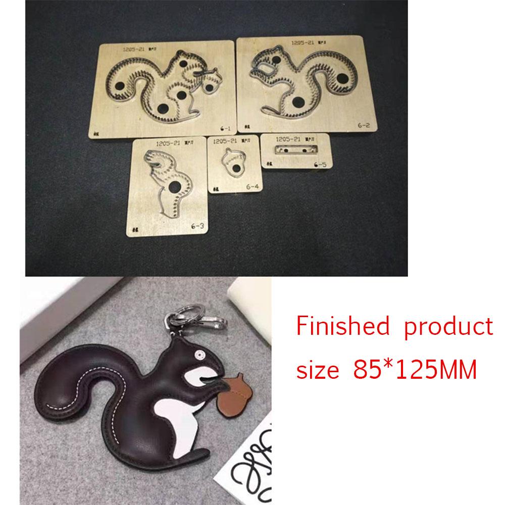 Cutting Dies Wood Mood Leather Knife Cut Die Key Squirrel Diy Key Case Pendant Making Decor Supplies Dies Template