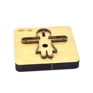 SMVAUON Leather Knife Cutting Die Like Human Key Ring DIY Key Case Pendant Cutter Mold Knife Mould Leather Craft Hand Punch Tool