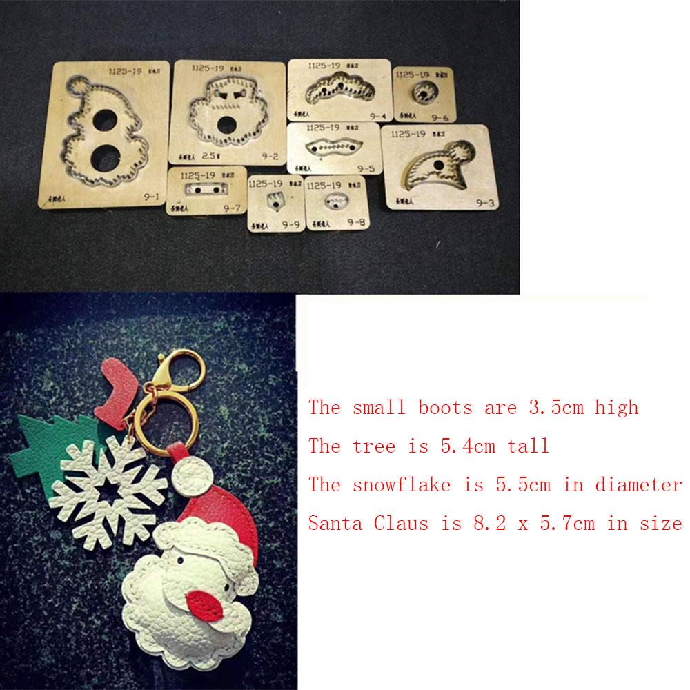 Diy Santa Claus Wood Die Cutting Handmade Steel Suitable For Common Die-cutting Machines In The Market